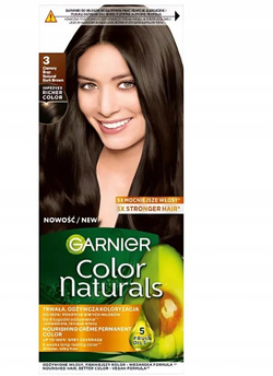 Garnier Color Naturals odżywcza farba do włosów 3 Ciemny Brąz