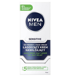 Nivea Men Sensitive łagodzący krem nawilżający do twarzy 75ml