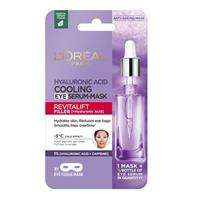 L'Oreal Paris Revitalift Filler [+Kwas Hialuronowy] chłodząca maska z serum pod oczy 11g