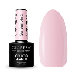 Claresa Color Soak Off UV/LED So Simple lakier hybrydowy 5 5g