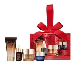 Estée Lauder Unwrap Your Glow Repair & Hydrate 24/7 zestaw oczyszczający żel do twarzy 30ml + serum na noc 7ml + krem do twarzy 15ml + krem na noc 7ml