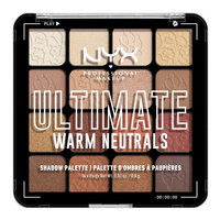 NYX Professional MakeUp Ultimate Shadow Palette paleta cieni do powiek Warm Neutrals 16x0.8g