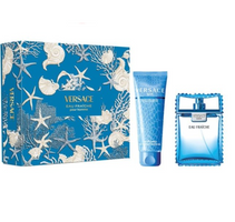 Versace Eau Fraiche Pour Homme zestaw woda toaletowa spray 100ml + żel pod prysznic 150ml