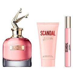 Jean Paul Gaultier Scandal zestaw woda perfumowana spray 80ml + balsam do ciała 75ml + woda perfumowana spray 10ml