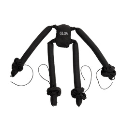 Glov CoolCurl Spider Set wałki do kręcenia włosów na zimno do włosów długiej i średniej długości Black 4szt