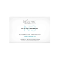 Bielenda Professional Meso Med Program aktywny koncentrat hydronawilżający z 5 formami kwasu hialuronowego 10x3ml