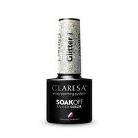 Claresa Soak Off UV/LED Glitter lakier hybrydowy 1 5g
