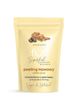 Fluff Coffee Scrub peeling kawowy do ciała Antycellulitowy & Ujędrniający  Karmel 100g