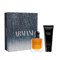 Giorgio Armani Stronger With You zestaw woda toaletowa spray 50ml + żel pod prysznic 75ml