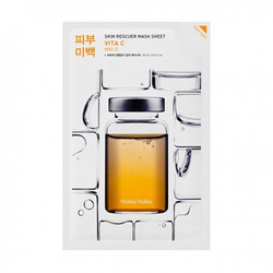 HOLIKA HOLIKA Skin Rescuer Mask Sheet Vita C rozjaśniająca maska ​​w płachcie z witaminą C