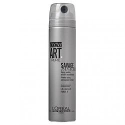 L'Oreal Professionnel Tecni Art Pure Savage Panache Powder Spray bezzapachowy puder w sprayu nadający objętość włosom Force 4 250ml