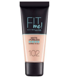 Maybelline Fit Me Matte & Poreless Foundation matujący podkład do twarzy 102 Fair Ivory 30ml