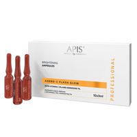 APIS Adeno-C Flash Glow Rozświetlające ampułki do twarzy z witaminą C i adenozyną 10x3ml