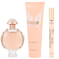 Paco Rabanne Olympea zestaw woda perfumowana spray 50ml + balsam do ciała 100ml + woda perfumowana spray 10ml