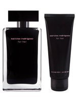 Narciso Rodriguez For Her zestaw woda toaletowa spray 100ml + balsam do ciała 75ml