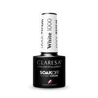 Claresa Soak Off UV/LED Color lakier hybrydowy 1000 White 5g