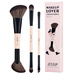 JESSUP 6-in-3 Duo-End Brush Versatility Collection zestaw dwustronnych pędzli do makijażu Peach Dust 3szt.