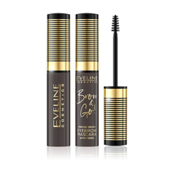 Eveline Cosmetics Brow & Go! maskara do brwi z zagęszczającymi włókienkami 02 Dark 6ml