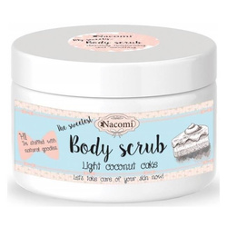 Nacomi Body Scrub peeling do ciała Lekki Kokosowy Tort 200g