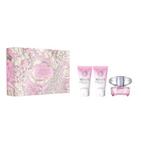 Versace Bright Crystal zestaw woda toaletowa spray 50ml + żel pod prysznic 50ml + balsam do ciała 50ml