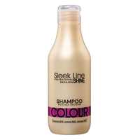 Stapiz Sleek Line Colour Shampoo szampon z jedwabiem do włosów farbowanych 300ml