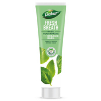 Dabur Fresh Breath Basil Toothpaste pasta do zębów świeży oddech z Organiczną Bazylią 100ml
