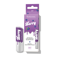 4ORGANIC Natural Lip Balm naturalny wygładzający balsam do ust Berry 5g