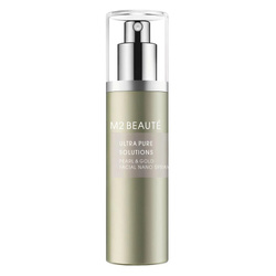 M2 BEAUTE Pearl &amp; Gold Facial Nano Spray rozświetlające serum do twarzy w sprayu 75ml