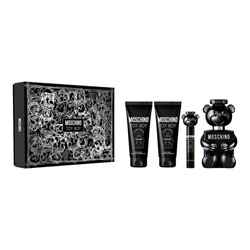 Moschino Toy Boy zestaw woda perfumowana spray 100ml + żel pod prysznic 100ml + balsam po goleniu 100ml + woda perfumowana spray 10ml