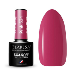 Claresa Color Soak Off UV/LED Pink lakier hybrydowy 524 5g