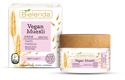 Bielenda Vegan Muesli Matte Cream krem matujący do cery tłustej. mieszanej i wrażliwej na dzień i na noc 50ml
