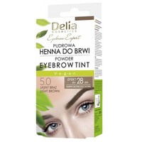 Delia Eyebrow Expert pudrowa henna do brwi 5.0 Jasny Brąz 4g
