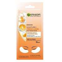 Garnier Moisture+ Fresh Look Eye Tissue Mask energetyzujące płatki pod oczy z sokiem pomarańczowym i kwasem hialuronowym 6g