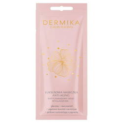 Dermika Luxury Placenta luksusowa maseczka anti-aging natychmiastowy efekt wygładzenia 10ml