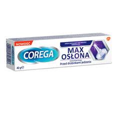 Corega Power Max Mocowanie + Osłona krem mocujący do protez zębowych 40g