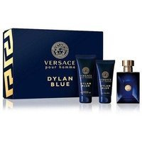 Versace Pour Homme Dylan Blue zestaw miniatura wody toaletowej 5ml + balsam po goleniu 25ml + żel pod prysznic 25ml
