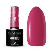 Claresa Color Soak Off UV/LED Pink lakier hybrydowy 524 5g
