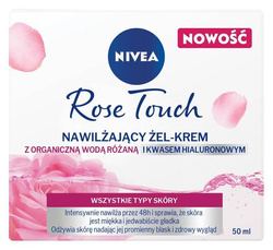 Nivea Rose Touch nawilżający żel-krem z organiczną wodą różaną i kwasem hialuronowym 50ml