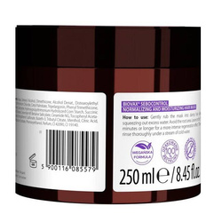 BIOVAX Sebocontrol normalizująca maska seboregulująca 250ml