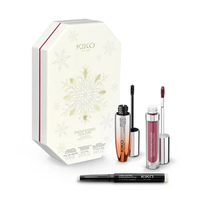 KIKO Milano Snow-Kissed Holiday Glam-Faves Make Up Gift Set zestaw tusz do rzęs 12ml + pomadka w płynie 3ml + cień do powiek w sztyfcie 1.6g