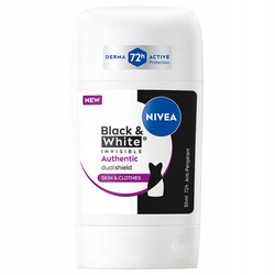 Nivea Black&amp;White Invisible Authentic antyperspirant w sztyfcie 50ml