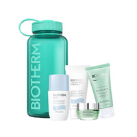 Biotherm The Drop Collection Aqua Drop zestaw żel do twarzy 15ml + pianka do mycia twarzy 50ml + balsam do ciała 50ml + dezodorant roll-on 75ml
