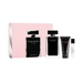 Narciso Rodriguez For Her zestaw woda toaletowa spray 100ml + balsam do ciała 50ml + woda toaletowa spray 10ml