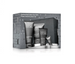 Clinique Clinique For Men Refreshed Skin for Him zestaw peeling do twarzy 100ml + balsam nawilżający 100ml + żel do mycia twarzy 50ml + krem pod oczy 7ml + kosmetyczka