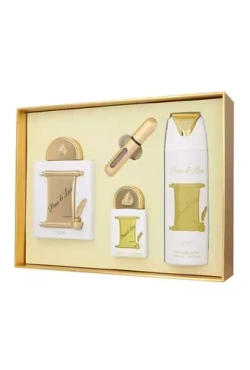 Zestaw Lattafa Peace & Love Edp 100ml + Edp 20ml + Deodorant 200ml