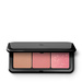 KIKO Milano Multi Finish Trio Blush &amp; Bronzer Palette paleta do twarzy z 1 bronzerem i 2 różami o wykończeniu matowym i metalicznym 02 Mauve 7g