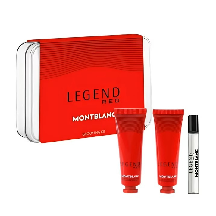 montblanc legend red woda perfumowana 7.5 ml   zestaw  