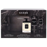 Guess Uomo zestaw woda toaletowa spray 100ml + dezodorant spray 226ml + żel pod prysznic 100ml + kosmetyczka