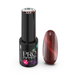 Excellent PRO Pro Colors CatEye lakier hybrydowy 114 Red Bauble 7g