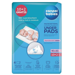 Canpol Babies Wielofunkcyjne podkłady higieniczne 90x60cm 12szt